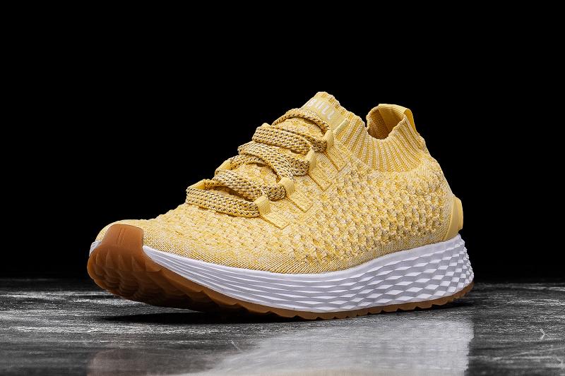 Nobull Honey Knit Runner Women's Running Shoes Orange | USA V1691R